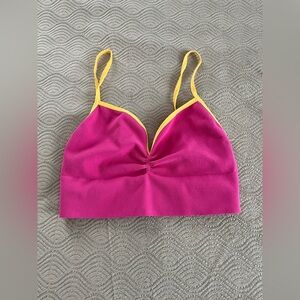 🆕 Free People Intimately bralette in pink and gold size M/L